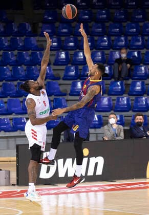 Jornada 34 de la Euroliga, Partido entre F.C.Barcelona y el F.C. Bayern de Munich, disputado en el Palau Blaugrana Partido de Euroliga entre F.C.Barcelona y el F.C. Bayern Munich, correpondiente a la jornada 34 de la liga regular. Partido disputado en el Palau Blaugrana (Barcelona) Copyright: xBEAUTIFULxSPORTS Cuadradox
