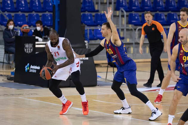 Jornada 34 de la Euroliga, Partido entre F.C.Barcelona y el F.C. Bayern de Munich, disputado en el Palau Blaugrana Partido de Euroliga entre F.C.Barcelona y el F.C. Bayern Munich, correpondiente a la jornada 34 de la liga regular. Partido disputado en el Palau Blaugrana (Barcelona) Copyright: xBEAUTIFULxSPORTS Cuadradox