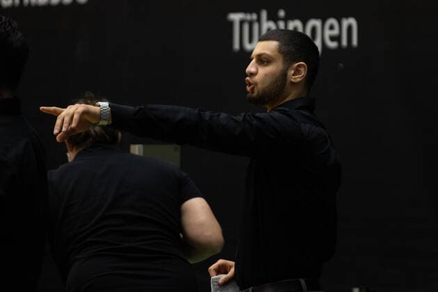 Hussain Dassouki (Tigers Tübingen, Assistant Coach)¨¨¨Tigers Tübingen vs. Bayer Giants Leverkusen, 2. Basketball, Bundesliga, Pro A, Barmer 2 Basketball, Spieltag 30, Spielzeit 2020 2021, 10.04.2021, ¨¨ Tigers Tübingen - Bayer Giants Leverkusen, Basketball, 2. Bundesliga, Barmer 2 Basketball, Spieltag 30, Spielzeit 2020 2021, 10.04.2021 Rottenburg am Neckar Copyright: xNinaxSander xEibnerxPressefotoxIx EP_NSR