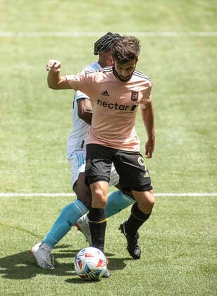 April 10, 2021, Los Angeles, California, USA: Diego Rossi 9 of the LAFC during their preseason MLS, Fussball Herren, USA game with the New England Revolution on Saturday April 10, 2021 at the Banc of California stadium in Los Angeles, California. LAFC draws with Revolution, 3-3. PI Los Angeles USA - ZUMAp124 20210410_zaa_p124_008 Copyright: xJAVIERxROJASx
