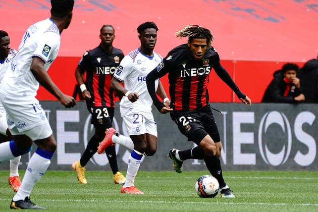 Jean Clair Todibo (OGC Nice) FOOTBALL : OGC Nice vs Stade de Reims - Ligue 1 Uber Eats - Nice - 11 04 2021 NorbertScanella PanoramiC 