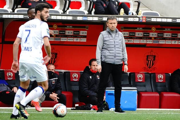 Adrian Ursea (entraineur de l OGC Nice) FOOTBALL : OGC Nice vs Stade de Reims - Ligue 1 Uber Eats - Nice - 11 04 2021 NorbertScanella PanoramiC 