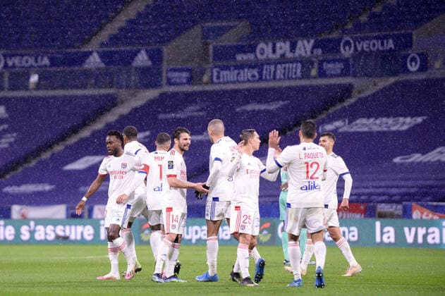 JOIE - FAIR PLAY - 14 LEO DUBOIS (OL) FOOTBALL : Lyon vs Angers - Ligue 1 Uber Eats - 11 04 2021 FEP Panoramic 