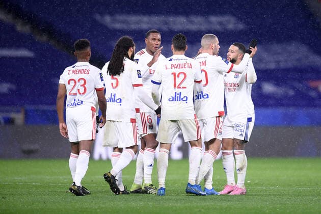 JOIE - FAIR PLAY - 10 MEMPHIS DEPAY (OL) FOOTBALL : Lyon vs Angers - Ligue 1 Uber Eats - 11 04 2021 FEP Panoramic 