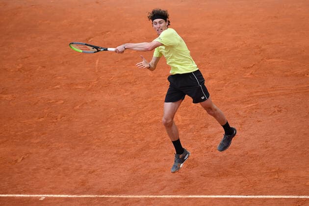 Ugo Humbert TENNIS : Rolex Monte Carlo Masters - 12 04 2021 AntoineCouvercelle Panoramic 