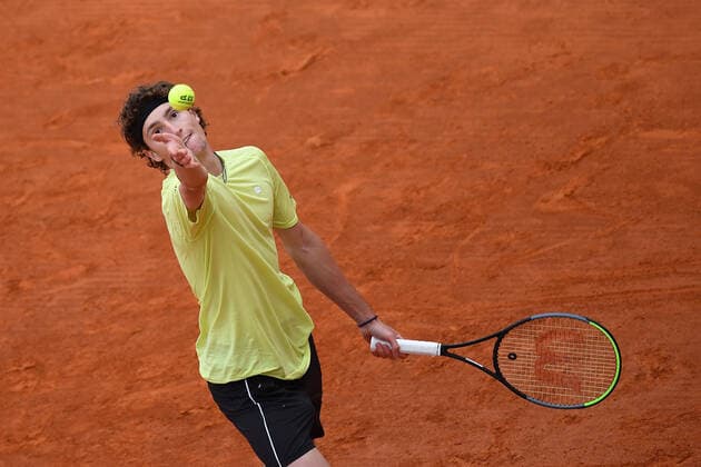 Ugo Humbert TENNIS : Rolex Monte Carlo Masters - 12 04 2021 AntoineCouvercelle Panoramic 