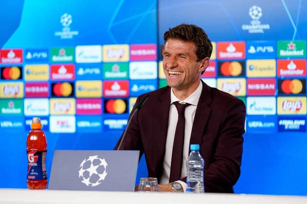 Sport Themen der Woche KW15 Sport Bilder des Tages Thomas Müller FC Bayern München CL Pressekonferenz