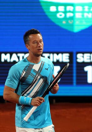 12.04.2021 Belgrade(Serbia) Serbia Challenger Open men s tennis singles Philipp Kohlschreiber Germany :