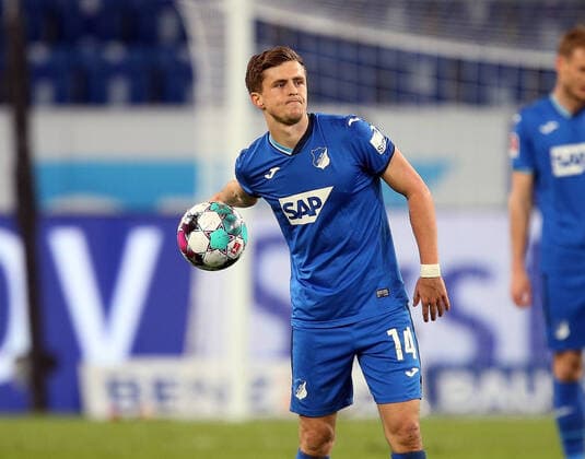 Christoph Baumgartner (Hoffenh) . Fussball: LIGA: Saison 20 21: TSG 1899 Hoffenheim -Bayer 04 Leverkusen , 12.04.2021.
