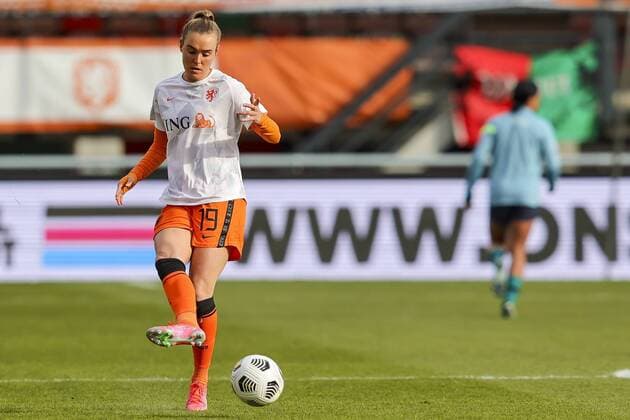 NIJMEGEN, 13-04-2021 ,Goffert stadium, Friendly match, Netherlands - Australia (women) , season 2020 21, Netherlands player Jill Roord during warming-up Netherlands - Australia (women) Netherlands - Australia (women)  x11422986x Copyright: