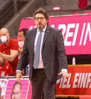 Andrea Trinchieri (Trainer Bayern Muenchen), Telekom Baskets Bonn vs. Bayern Muenchen, Basketball, 1. Easy Credit- Bundesliga, 30. Spieltag, 13.04.2021, Telekom Baskets Bonn vs. Bayern Muenchen, Basketball, 1. Easy Credit- Bundesliga, 30. Spieltag, 13.04.2021 Bonn Copyright: xJoergxNiebergall Eibner-Pressefox EP_JNL
