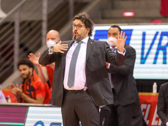 Andrea Trinchieri (Trainer Bayern Muenchen), Telekom Baskets Bonn vs. Bayern Muenchen, Basketball, 1. Easy Credit- Bundesliga, 30. Spieltag, 13.04.2021, Telekom Baskets Bonn vs. Bayern Muenchen, Basketball, 1. Easy Credit- Bundesliga, 30. Spieltag, 13.04.2021 Bonn Copyright: xJoergxNiebergall Eibner-Pressefox EP_JNL