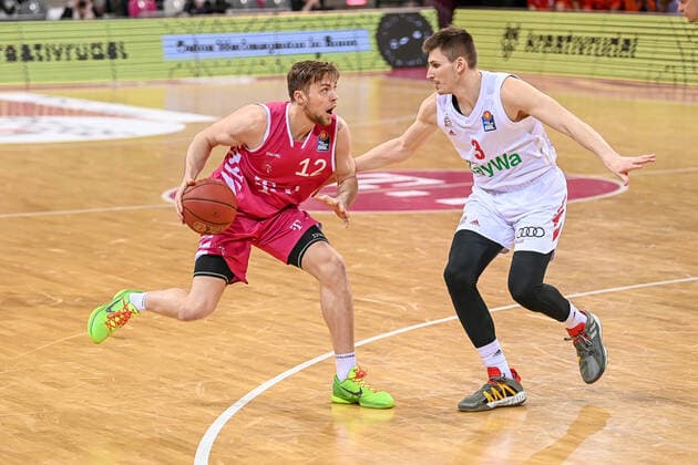 easyCredit BBL, Telekom Baskets Bonn vs. FC Bayern München Basketball, 13.04.2021 Kilian Binapfl (Telekom Baskets Bonn 12), easyCredit BBL, Telekom Baskets Bonn vs. FC Bayern München Basketball am 13.04.2021 im Telekom Dome Bonn, Bonn (Nordrhein-Westfalen) Copyright: xBEAUTIFULxSPORTS Mueller-Laschetx