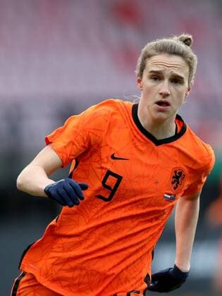 NIJMEGEN - Vivianne Miedema of Holland during the international women s friendly match between the Netherlands and Australia at the Goffert Stadium on April 13, 2021 in Nijmegen, The Netherlands. ANP PIETER STAM DE JONGE International Friendly, Länderspiel, Nationalmannschaft match 2020 2021 xVIxANPxSportx xxANPxIVx