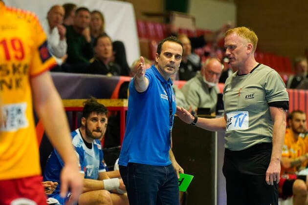 GOG v Orlen Wisla Plock, Danish handball, Gudme, Denmark Gudme, Denmark. 13th, April 2021. Head coach Xavi Sabate of Orlen Wisla Plock seen in the EHF European League match between GOG and Orlen Wisla Plock at Phoenix Tag Arena in Gudme. Gudme Denmark  Copyright: xGonzalesxPhoto KentxRasmussenx