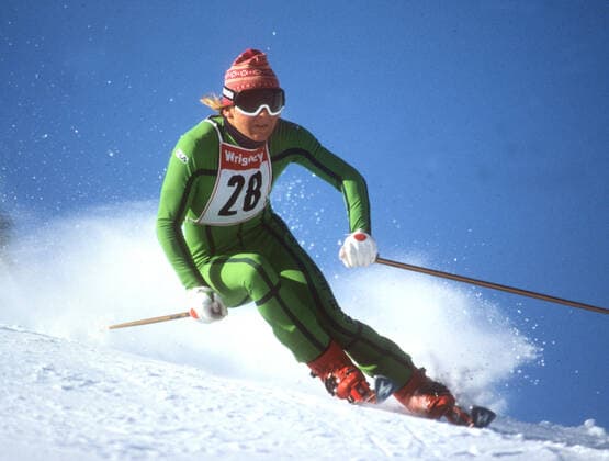 Archivbilder der Woche SPORT KW16 Ski Alpin. Mario Konzett (LIE) Aktion 01.02.1983 (geschätzt). *** Alpine skiing Mario Konzett LIE Action 01 02 1983 estimated HM
