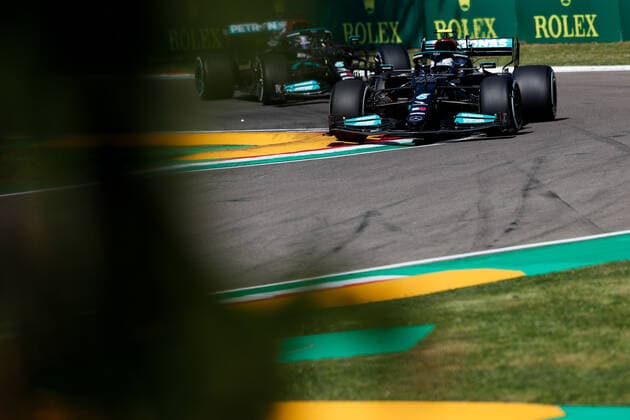 77 Valtteri Bottas (FIN, Mercedes-AMG Petronas F1 Team), F1 Grand Prix of Emilia Romagna at Autodromo Enzo e Dino Ferrari on April 16, 2021 in Imola, Italy. (Photo by HOCH ZWEI) Imola Italy