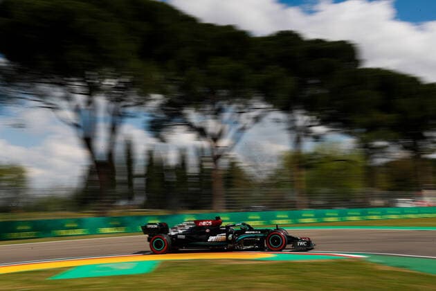 44 Lewis Hamilton (GBR, Mercedes-AMG Petronas F1 Team), F1 Grand Prix of Emilia Romagna at Autodromo Enzo e Dino Ferrari on April 16, 2021 in Imola, Italy. (Photo by HOCH ZWEI) Imola Italy