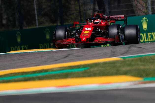 16 Charles Leclerc (MON, Scuderia Ferrari Mission Winnow), F1 Grand Prix of Emilia Romagna at Autodromo Enzo e Dino Ferrari on April 16, 2021 in Imola, Italy. (Photo by HOCH ZWEI) Imola Italy
