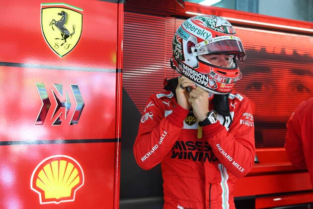 F1 Grand Prix of Emilia Romagna 16 Charles Leclerc (MON, Scuderia Ferrari Mission Winnow), F1 Grand Prix of Emilia Romagna at Autodromo Enzo e Dino Ferrari on April 16, 2021 in Imola, Italy. (Photo by COLOMBO IMAGES FIA Pool via HOCH ZWEI) Imola Italy Poolfoto HOCH ZWEI Pool COLOMBO IMAGES ,EDITORIAL USE ONLY