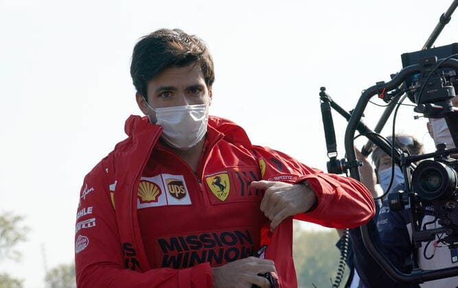 Formula 1 Pirelli Gran Premio Del Made In Italy E Dell emilia Romagna 2021 16.04.2021, Autodromo Enzo e Dino Ferrari, Imola, Formula 1 Pirelli Gran Premio Del Made In Italy E Dell emilia Romagna 2021 ,im Bild Carlos Sainz Jr. (ESP 55), Scuderia Ferrari Mission Winnow