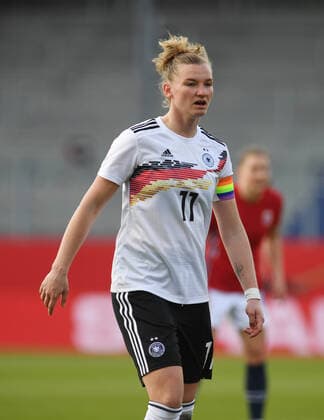 Alexandra Popp beim Fußball Damen Länderspiel BRD-Norwegen am 13.4.21 in Wiesbaden. Alexandra Popp beim Fußball Damen Länderspiel BRD-Norwegen am 13.4.21 in Wiesbaden.