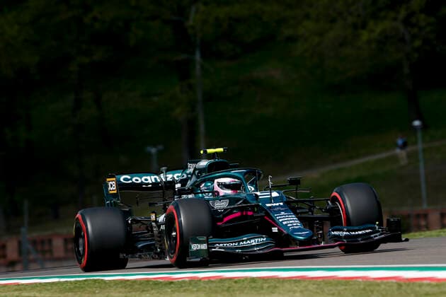 5 Sebastian Vettel (GER, Aston Martin Cognizant F1 Team), F1 Grand Prix of Emilia Romagna at Autodromo Enzo e Dino Ferrari on April 16, 2021 in Imola, Italy. (Photo by HOCH ZWEI) Imola Italy