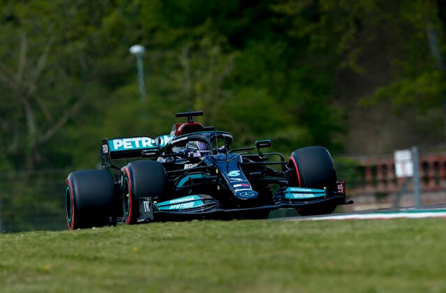 44 Lewis Hamilton (GBR, Mercedes-AMG Petronas F1 Team), F1 Grand Prix of Emilia Romagna at Autodromo Enzo e Dino Ferrari on April 16, 2021 in Imola, Italy. (Photo by HOCH ZWEI) Imola Italy