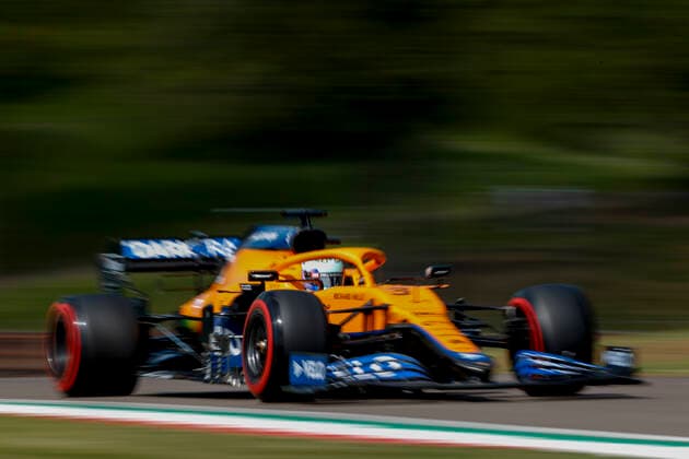 3 Daniel Ricciardo (AUS, McLaren F1 Team), F1 Grand Prix of Emilia Romagna at Autodromo Enzo e Dino Ferrari on April 16, 2021 in Imola, Italy. (Photo by HOCH ZWEI) Imola Italy