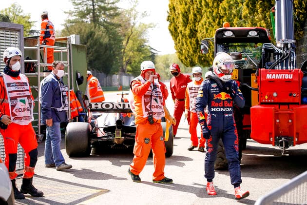 33 Max Verstappen (NED, Red Bull Racing), F1 Grand Prix of Emilia Romagna at Autodromo Enzo e Dino Ferrari on April 16, 2021 in Imola, Italy. (Photo by HOCH ZWEI) Imola Italy