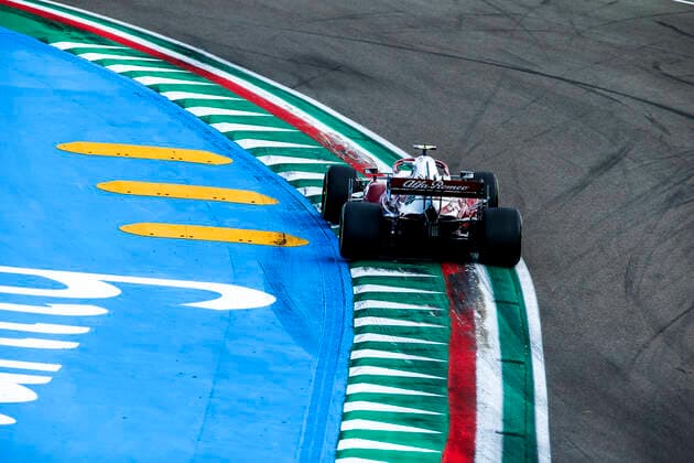 99 Antonio Giovinazzi (ITA, Alfa Romeo Racing ORLEN), F1 Grand Prix of Emilia Romagna at Autodromo Enzo e Dino Ferrari on April 16, 2021 in Imola, Italy. (Photo by HOCH ZWEI) Imola Italy