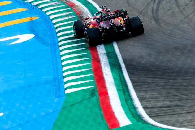 16 Charles Leclerc (MON, Scuderia Ferrari Mission Winnow), F1 Grand Prix of Emilia Romagna at Autodromo Enzo e Dino Ferrari on April 16, 2021 in Imola, Italy. (Photo by HOCH ZWEI) Imola Italy