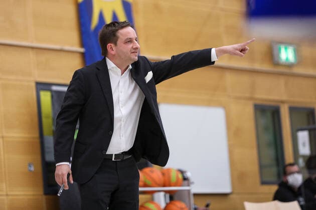 2. Basketball Bundesliga ProB ART Giants Düsseldorf gegen VfL SparkassenStars Bochum, 16.04.2021 Kevin Magdowski (Coach ART Giants Duesseldorf); 2. Basketball Bundesliga ProB ART Giants Düsseldorf gegen VfL SparkassenStars Bochum am 16.04.2021, Duesseldorf. Copyright: xBEAUTIFULxSPORTS KennyxBeelex