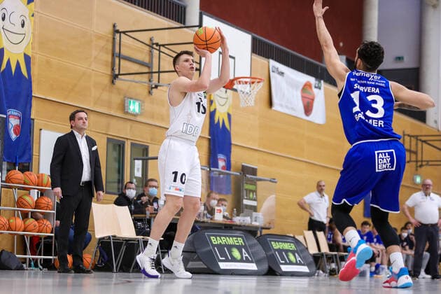 2. Basketball Bundesliga ProB ART Giants Düsseldorf gegen VfL SparkassenStars Bochum, 16.04.2021 Finn Pook ( 10 ART Giants Duesseldorf); 2. Basketball Bundesliga ProB ART Giants Düsseldorf gegen VfL SparkassenStars Bochum am 16.04.2021, Duesseldorf. Copyright: xBEAUTIFULxSPORTS KennyxBeelex