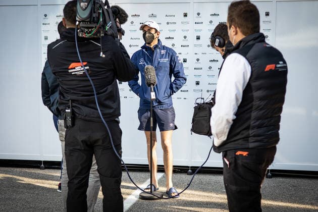 F1 Grand Prix of Emilia Romagna 6 Nicholas Latifi (CAN, Williams Racing), F1 Grand Prix of Emilia Romagna at Autodromo Enzo e Dino Ferrari on April 16, 2021 in Imola, Italy. (Photo by xpbimages.com Williams Racing FIA Pool via HOCH ZWEI) Imola Italy Poolfoto HOCH ZWEI Pool Williams Racing ,EDITORIAL USE ONLY