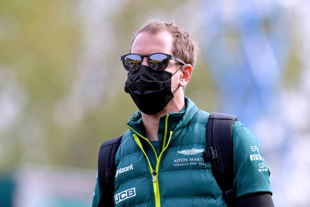 VETTEL Sebastian Aston Martin F1 Team FIA Formel 1 Saison 2021 in Imola am 17. 04. 2021 in Imola