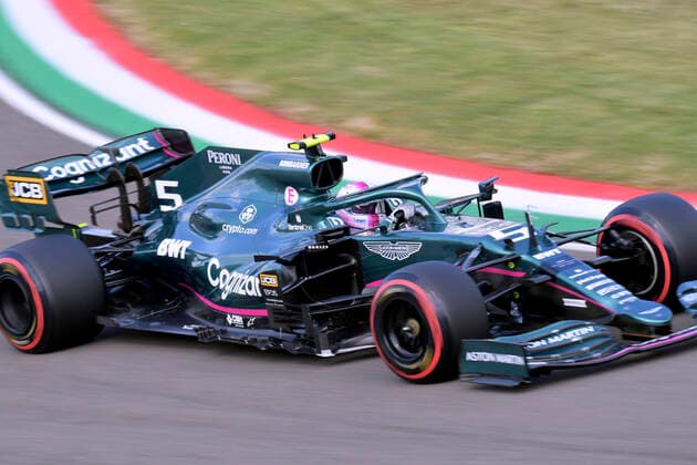 VETTEL Sebastian Aston Martin F1 Team FIA Formel 1 Saison 2021 in Imola am 17. 04. 2021 in Imola