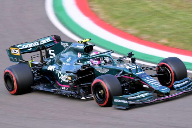VETTEL Sebastian Aston Martin F1 Team FIA Formel 1 Saison 2021 in Imola am 17. 04. 2021 in Imola