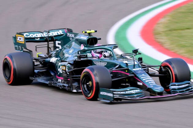 VETTEL Sebastian Aston Martin F1 Team FIA Formel 1 Saison 2021 in Imola am 17. 04. 2021 in Imola