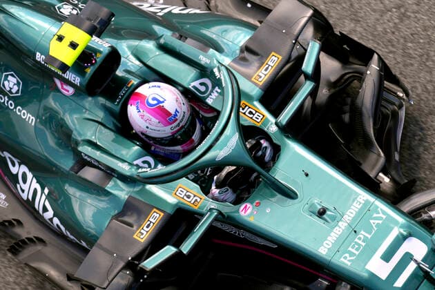 VETTEL Sebastian Aston Martin F1 Team FIA Formel 1 Saison 2021 in Imola am 17. 04. 2021 in Imola