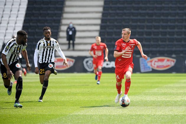 14 BENJAMIN BOURIGEAUD (REN) FOOTBALL : Angers vs Rennes - Ligue 1 Uber Eats - 17 04 2021 FEP Panoramic 