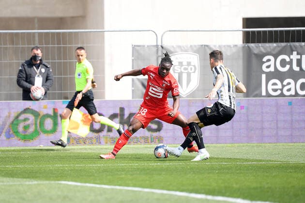 18 JEREMY DOKU (REN) FOOTBALL : Angers vs Rennes - Ligue 1 Uber Eats - 17 04 2021 FEP Panoramic 
