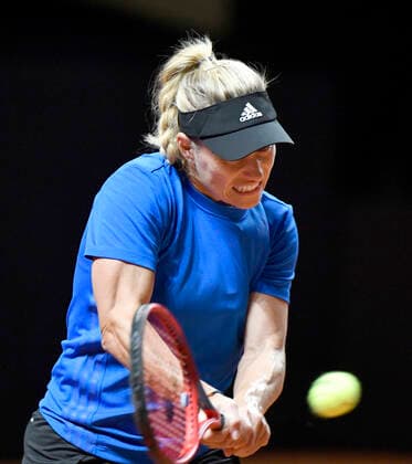 Angelique KERBER (GER) Training Aktion Qualifikation Tennis Damen Porsche-Cup Porsche Tennis Grand Prix GP Stuttgart 2021 Porsche-Arena 17.04.2021 Porsche Tennis Grand Prix Stuttgart 2021