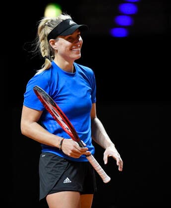 Angelique KERBER (GER) Training Qualifikation Tennis Damen Porsche-Cup Porsche Tennis Grand Prix GP Stuttgart 2021 Porsche-Arena 17.04.2021 Porsche Tennis Grand Prix Stuttgart 2021