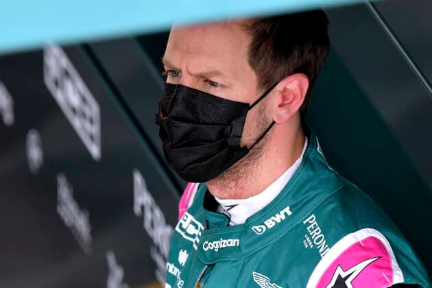 VETTEL Sebastian Aston Martin F1 Team FIA Formel 1 Saison 2021 in Imola am 17. 04. 2021 in Imola
