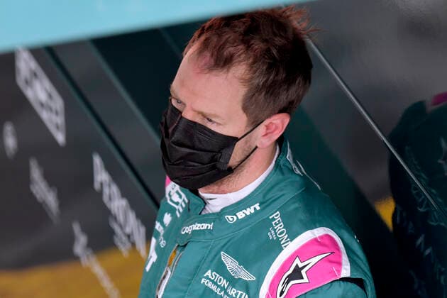 VETTEL Sebastian Aston Martin F1 Team FIA Formel 1 Saison 2021 in Imola am 17. 04. 2021 in Imola