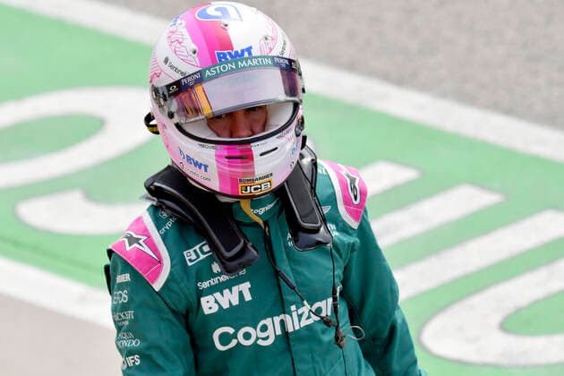 VETTEL Sebastian Aston Martin F1 Team FIA Formel 1 Saison 2021 in Imola am 17. 04. 2021 in Imola