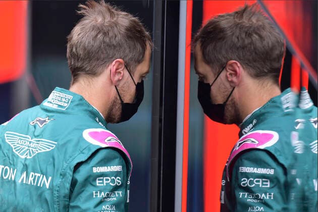 VETTEL Sebastian Aston Martin F1 Team FIA Formel 1 Saison 2021 in Imola am 17. 04. 2021 in Imola
