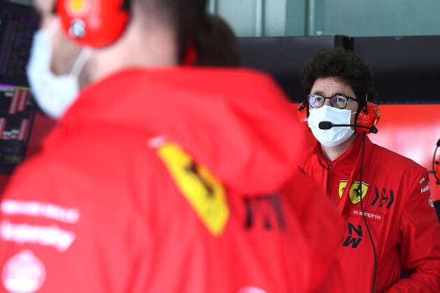F1 Grand Prix of Emilia Romagna Mattia Binotto (ITA, Scuderia Ferrari Mission Winnow), F1 Grand Prix of Emilia Romagna at Autodromo Enzo e Dino Ferrari on April 17, 2021 in Imola, Italy. (Photo by COLOMBO IMAGES FIA Pool via HOCH ZWEI) Imola Italy Poolfoto HOCH ZWEI Pool COLOMBO IMAGES ,EDITORIAL USE ONLY