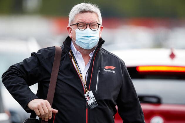 BRAWN Ross (gbr), Managing Director of motorsport Formula One Group, portrait during the Formula 1 Pirelli Gran Premio Del Made In Italy E Dell Emilia Romagna 2021 from April 16 to 18, 2021 on the Autodromo Internazionale Enzo e Dino Ferrari, in Imola, Italy - FORMULE 1 : Grand prix Emilie Romagne - Imola - Essais - 17 04 2021 DPPI Panoramic 
